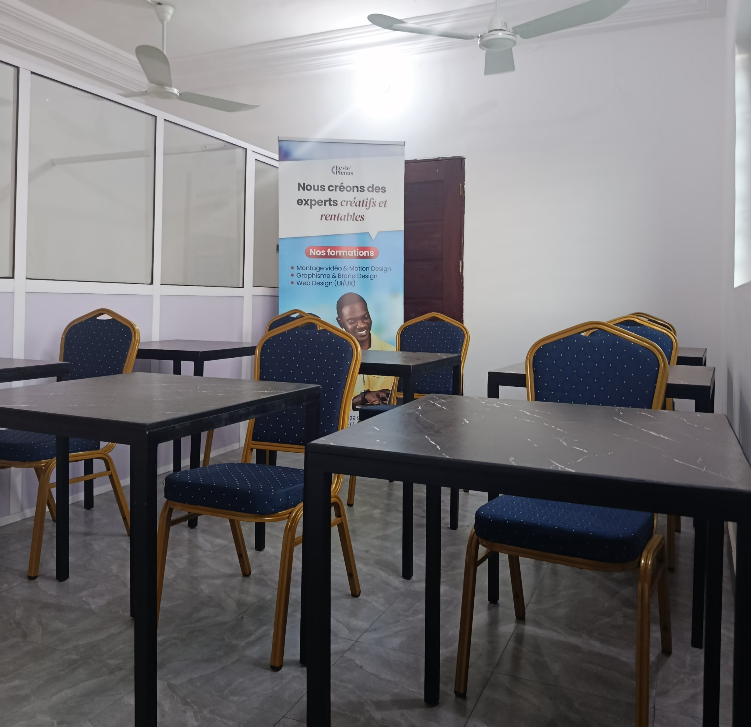 Salle de cours d'Ecole Plenus à Abomey-Calavi